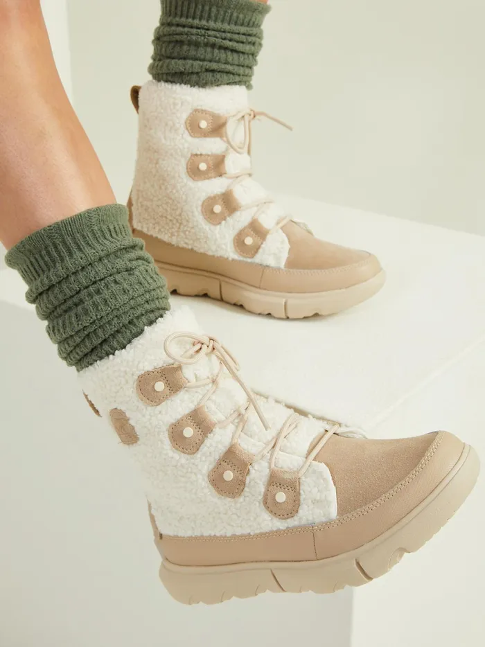Women Altar039d State Boots Booties Explorer Ii Joan Cozy Boots By Sorel Brown