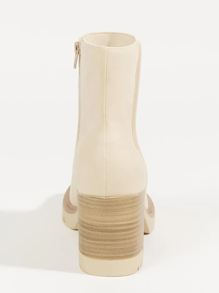 Women Altar039d State Boots Booties Lolla Lug Sole Boots Beige