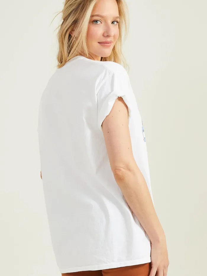 Women Altar039d State Graphics Bronco Country Graphic Tee White