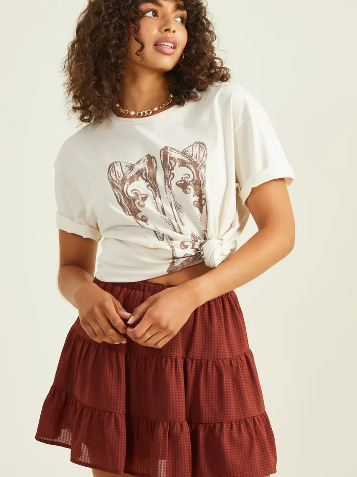 Women Altar039d State Graphics Head Over Boots Oversized Graphic Tee Arcticwolf