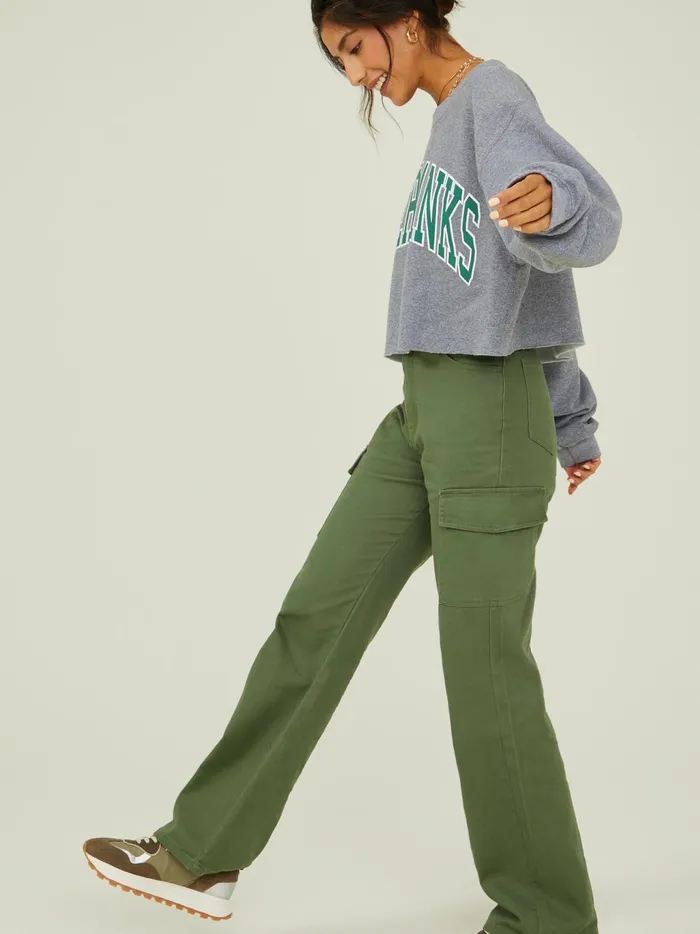 Women Altar039d State Graphics Outer Banks Cropped Pullover Heathergrey
