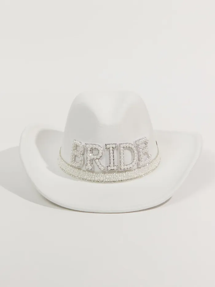 Women Altar039d State Hats Bride Cowboy Hat Ivory