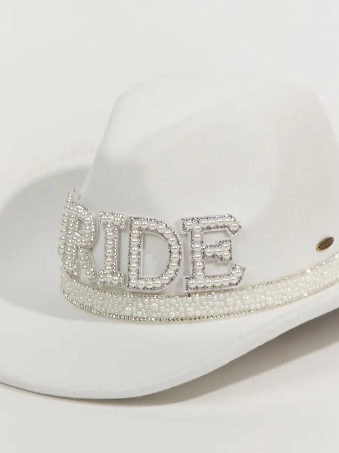 Women Altar039d State Hats Bride Cowboy Hat Ivory