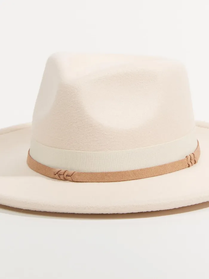 Women Altar039d State Hats Double Band Wide Brim Hat Ivory