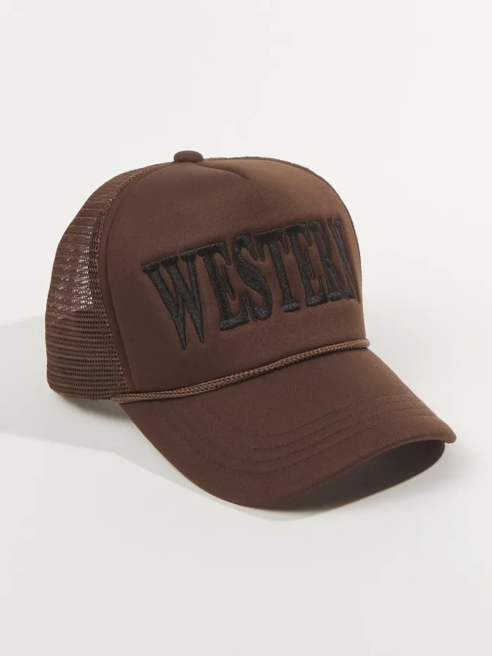 Women Altar039d State Hats Western Trucker Hat Brown