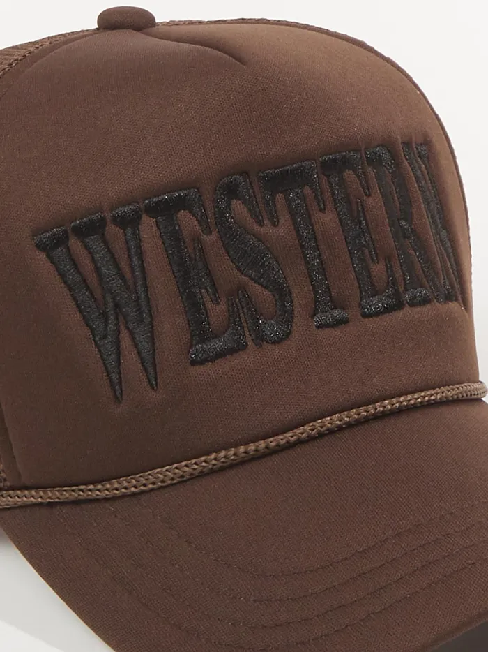 Women Altar039d State Hats Western Trucker Hat Brown