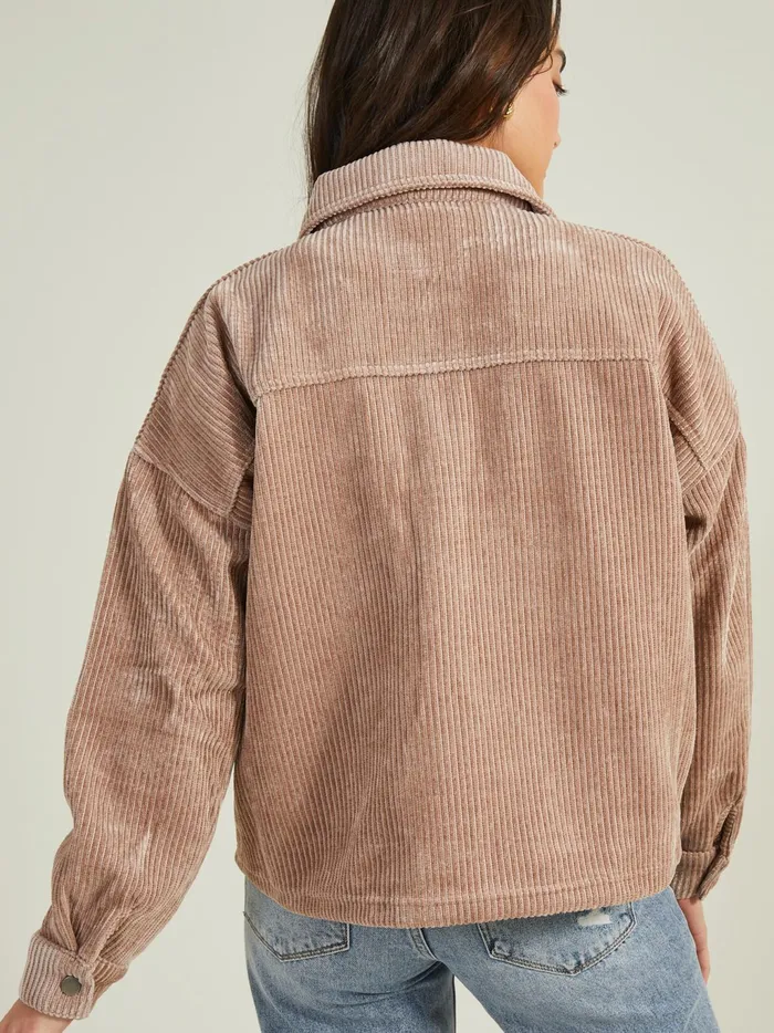 Women Altar039d State Jackets Courtney Corduroy Shacket Beige