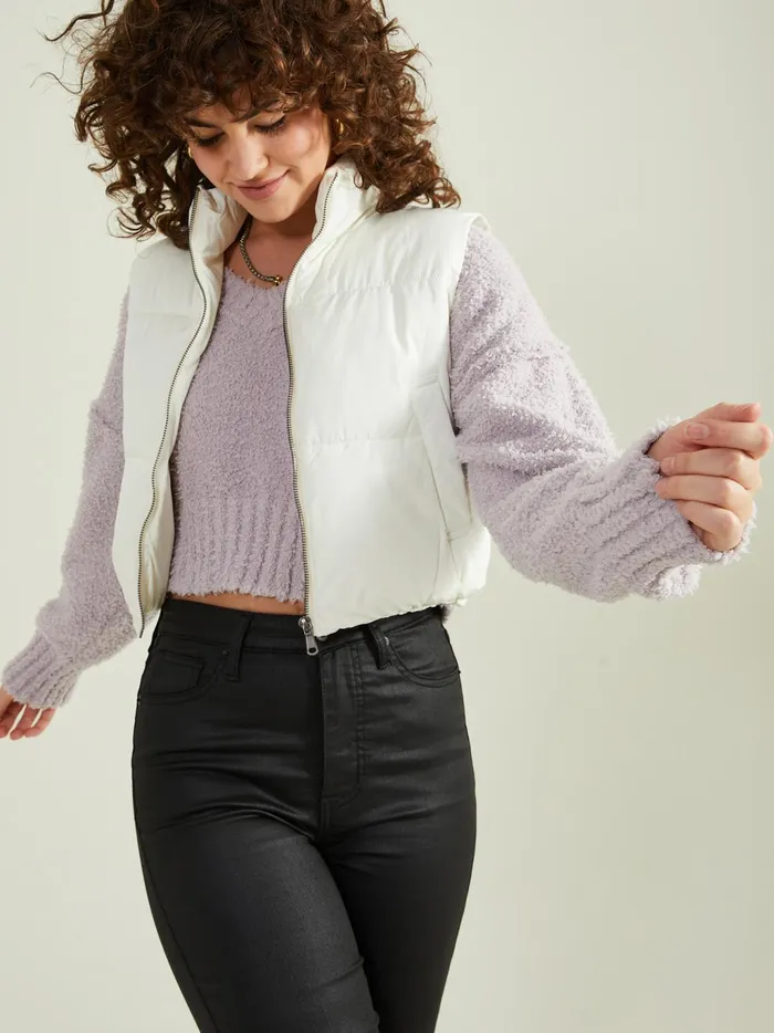 Women Altar039d State Jackets Whitney Puffer Vest Whipcream