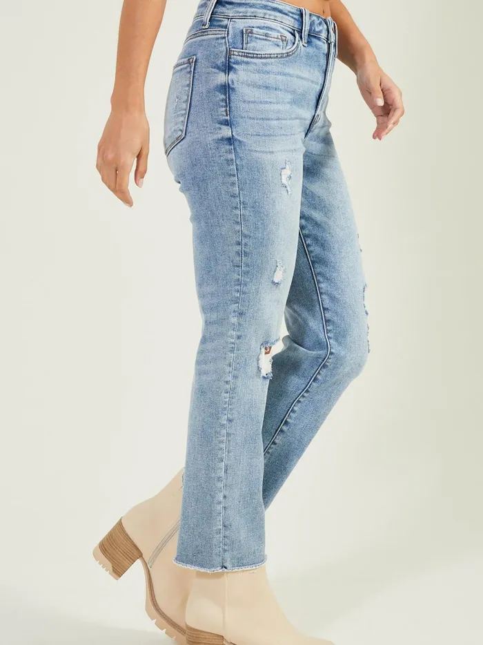 Women Altar039d State Jeans Victoria Straight Leg Jeans Mediumwash