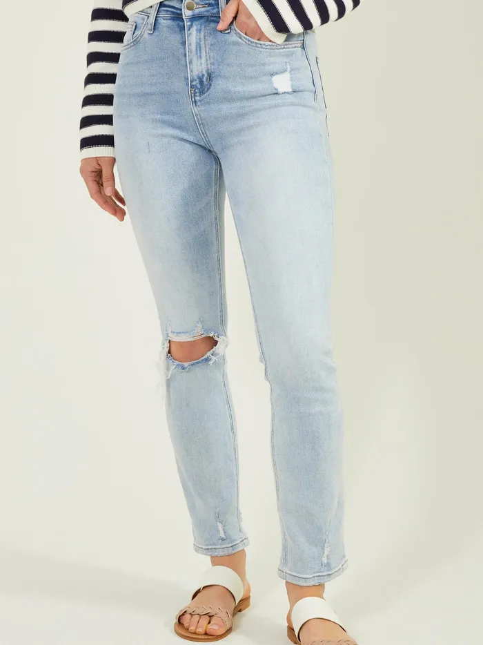 Women Altar039d State Jeans Zora Slim Straight Leg Jeans Ltwash