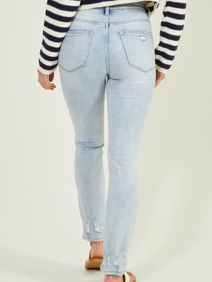 Women Altar039d State Jeans Zora Slim Straight Leg Jeans Ltwash