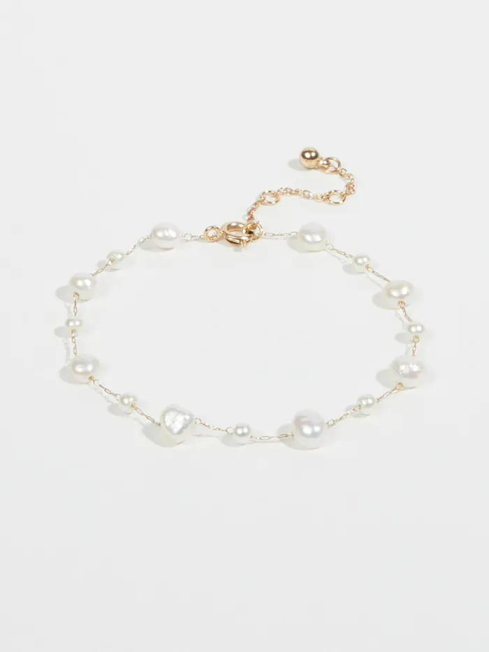 Women Altar039d State Jewelry Dainty Pearl Chain Bracelet Pearl