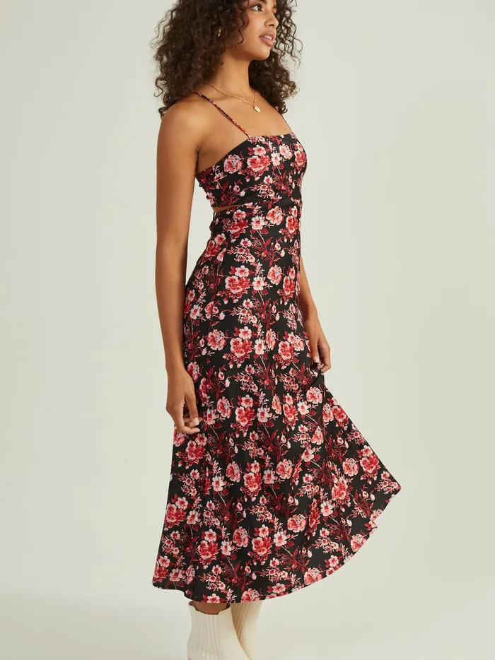 Women Altar039d State Maxi Midi Nolia Floral Maxi Dress Blackmulti
