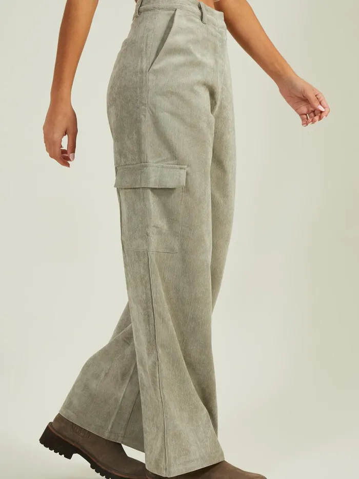 Women Altar039d State Pants Frankie Corduroy Cargo Pants Vetiver