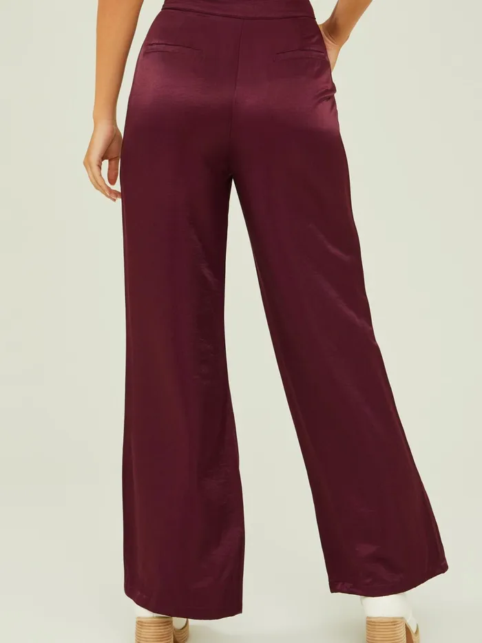 Women Altar039d State Pants Storm Satin Trousers Winetasting