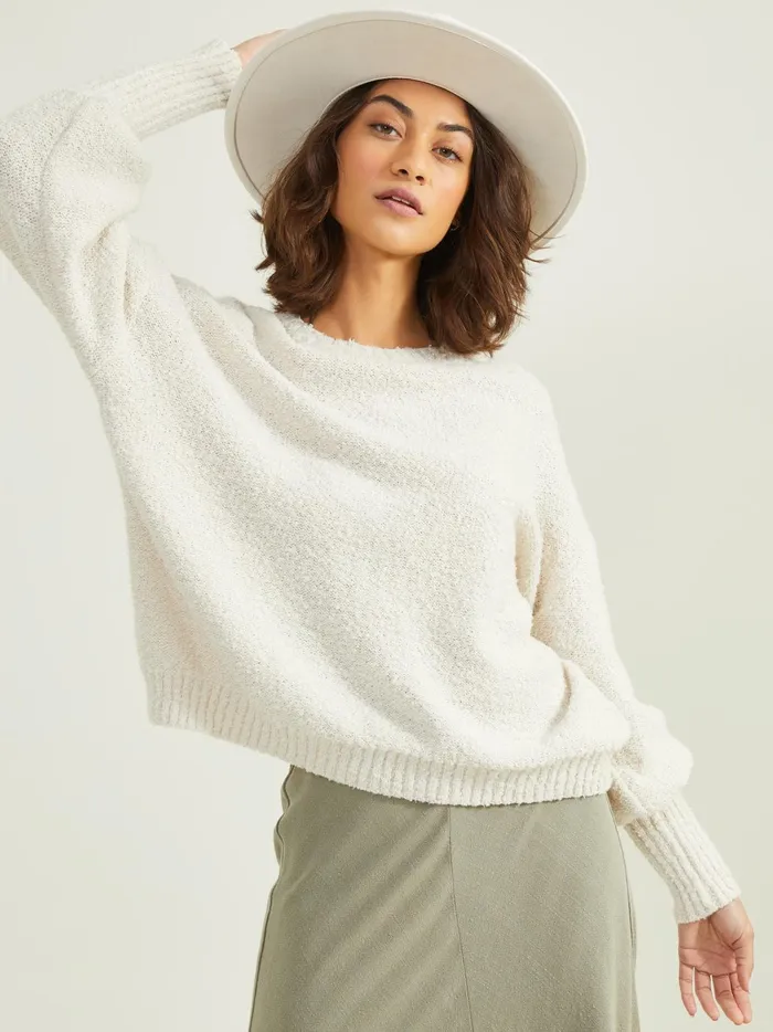 Women Altar039d State Pullovers Cameron Oversized Sweater Ivory