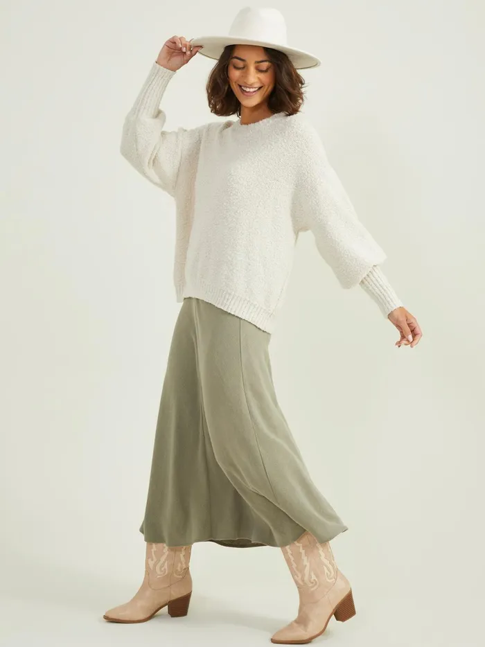 Women Altar039d State Pullovers Cameron Oversized Sweater Ivory