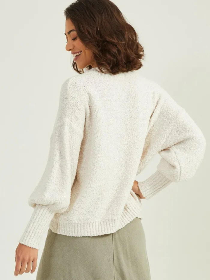 Women Altar039d State Pullovers Cameron Oversized Sweater Ivory