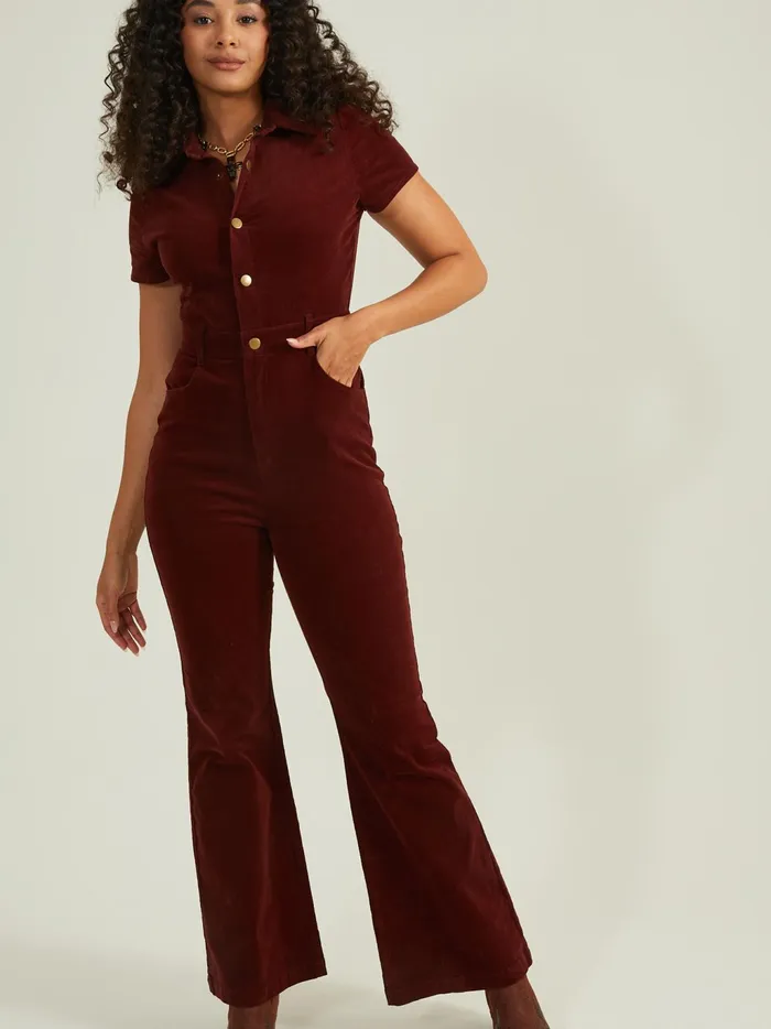 Women Altar039d State Rompers Jumpsuits Calliope Flare Jumpsuit Wine