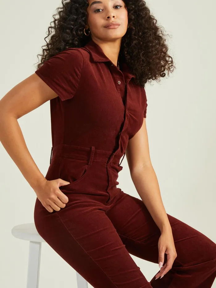 Women Altar039d State Rompers Jumpsuits Calliope Flare Jumpsuit Wine
