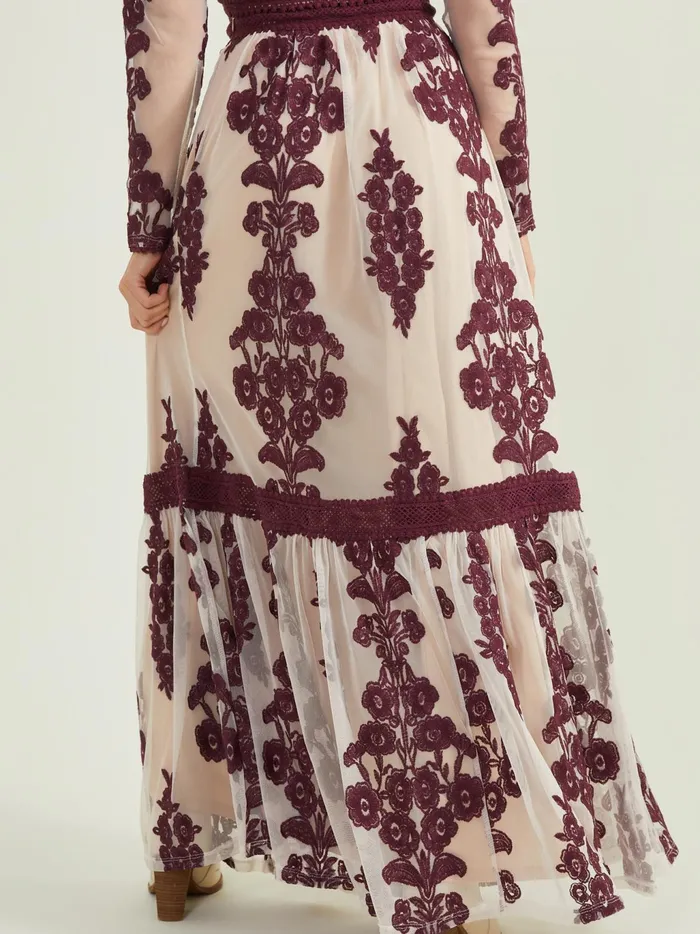 Women Altar039d State Skirts Skorts Maude Floral Maxi Skirt Winetasting