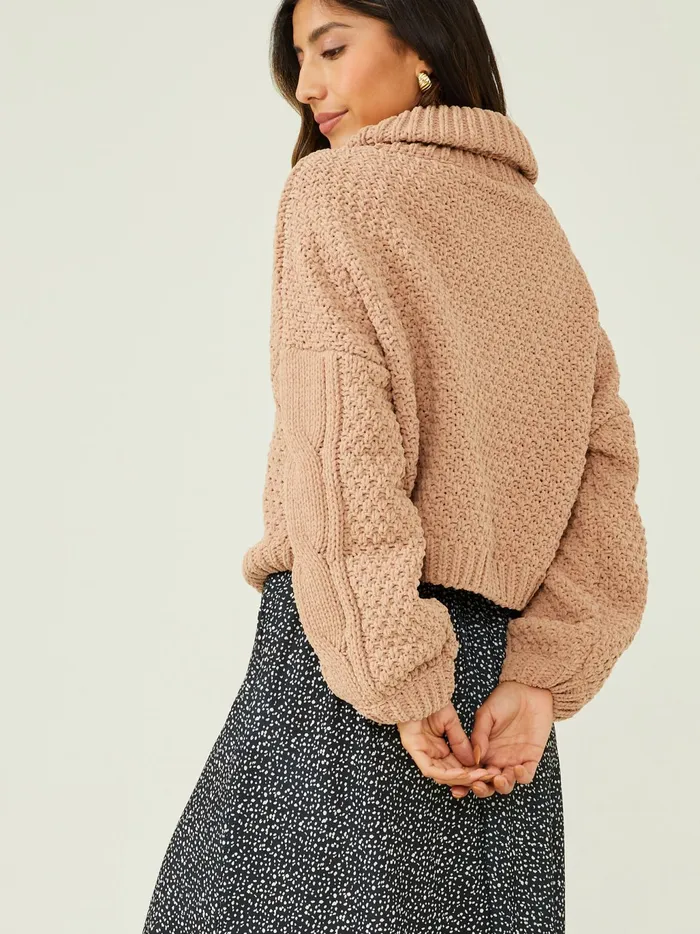 Women Altar039d State Sweaters Emmeline Chenille Sweater Taupe