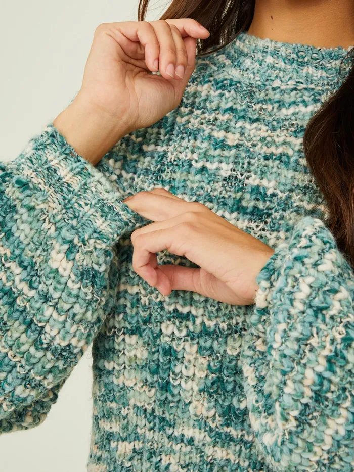 Women Altar039d State Sweaters Taylor Chunky Knit Sweater Iceberggreen