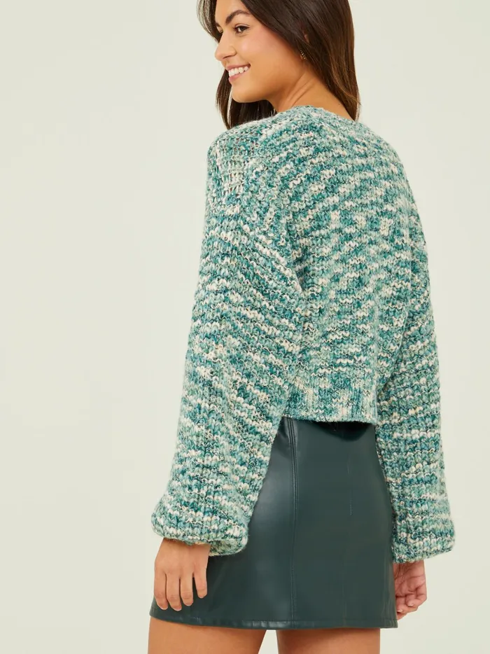Women Altar039d State Sweaters Taylor Chunky Knit Sweater Iceberggreen