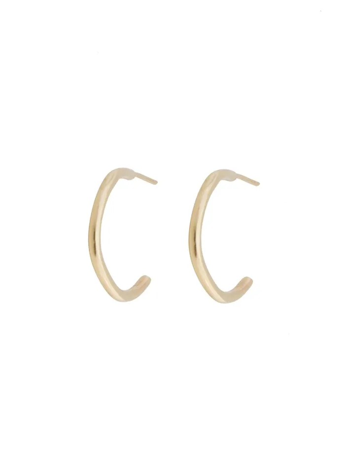 Women Artefact 8211 Romantic Hoops In Solid Gold The UNDONE Earrings