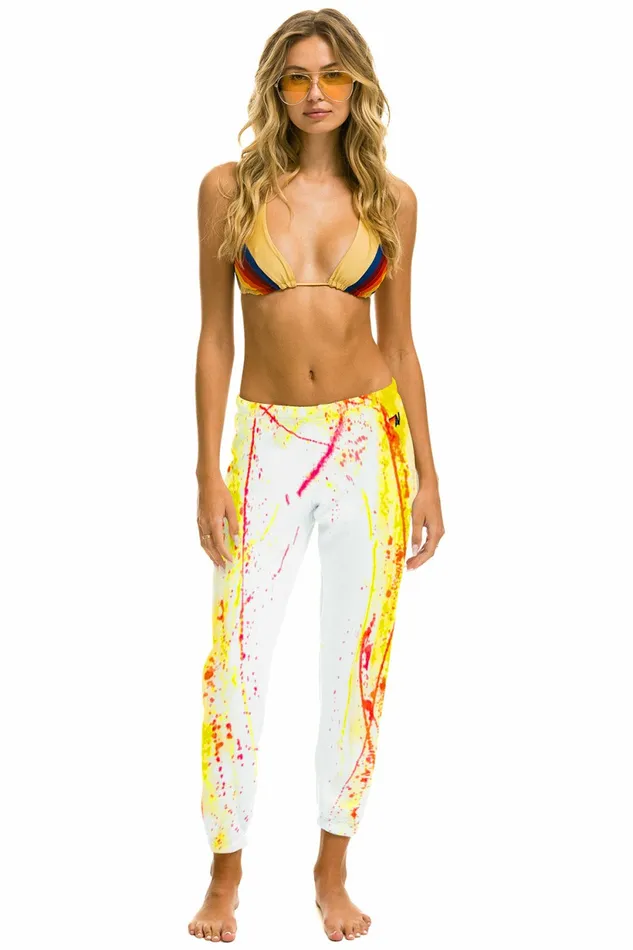 Women ARTIST COLLECTION SWEATPANTS 8211 YELLOW FADE Aviator Nation Sweatpants