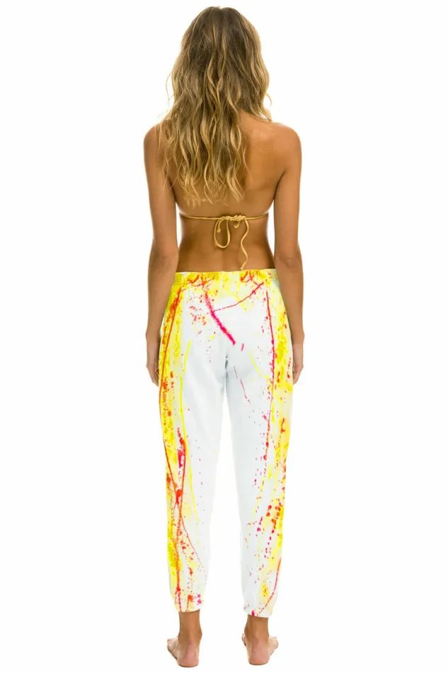 Women ARTIST COLLECTION SWEATPANTS 8211 YELLOW FADE Aviator Nation Sweatpants Women ARTIST COLLECTION SWEATPANTS 8211 YELLOW FADE Aviator Nation Sweatpants