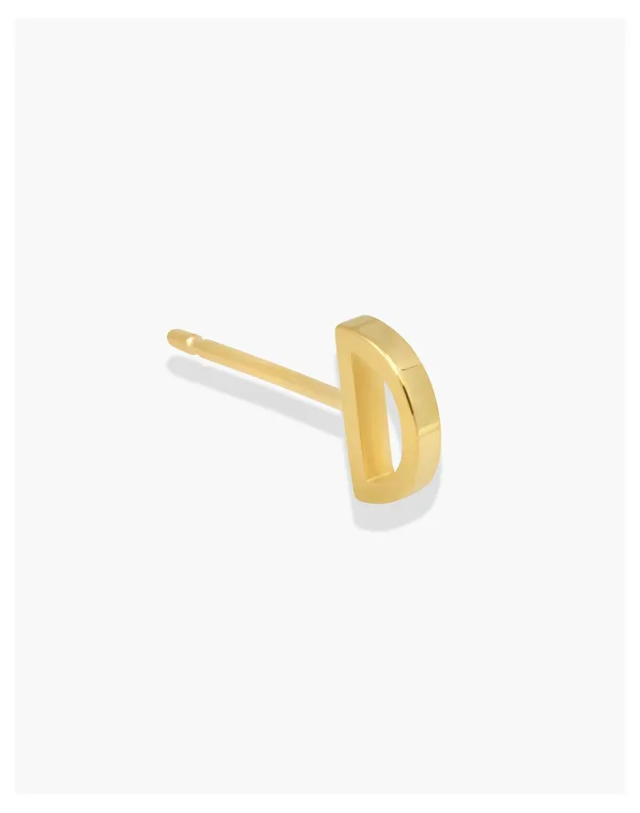 Women AURA By Paige Novick 14k Gold Mini Double Half Circle Single Stud Gold Madewell Fine Jewelry Women AURA By Paige Novick 14k Gold Mini Double Half Circle Single Stud Gold Madewell Fine Jewelry