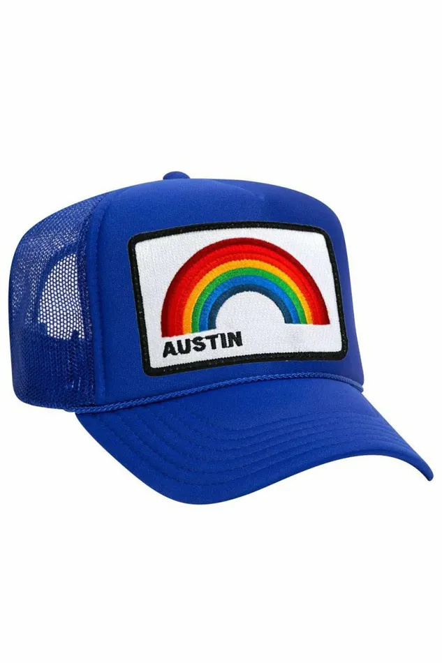 Women AUSTIN RAINBOW TRUCKER HAT Aviator Nation TruckerHats Women AUSTIN RAINBOW TRUCKER HAT Aviator Nation TruckerHats