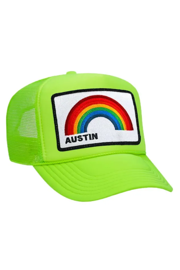 Women AUSTIN RAINBOW TRUCKER HAT Aviator Nation TruckerHats Women AUSTIN RAINBOW TRUCKER HAT Aviator Nation TruckerHats