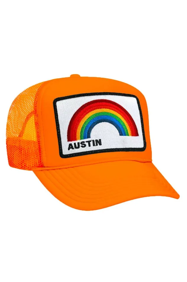Women AUSTIN RAINBOW TRUCKER HAT Aviator Nation TruckerHats Women AUSTIN RAINBOW TRUCKER HAT Aviator Nation TruckerHats