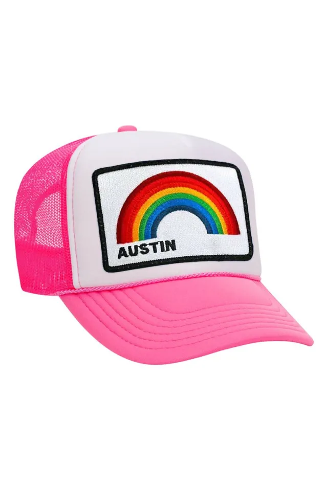 Women AUSTIN RAINBOW TRUCKER HAT Aviator Nation TruckerHats Women AUSTIN RAINBOW TRUCKER HAT Aviator Nation TruckerHats