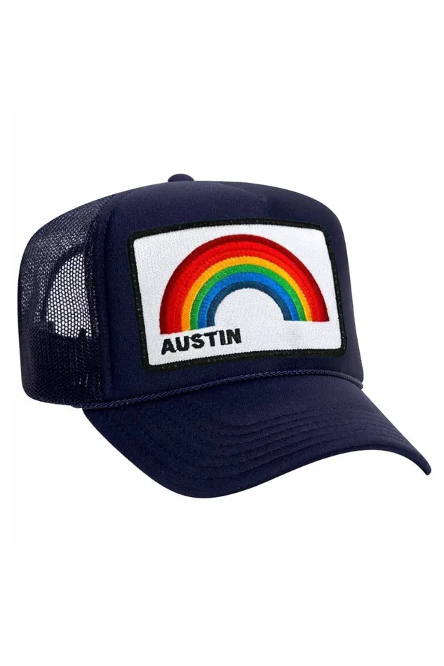 Women AUSTIN RAINBOW TRUCKER HAT Aviator Nation TruckerHats Women AUSTIN RAINBOW TRUCKER HAT Aviator Nation TruckerHats