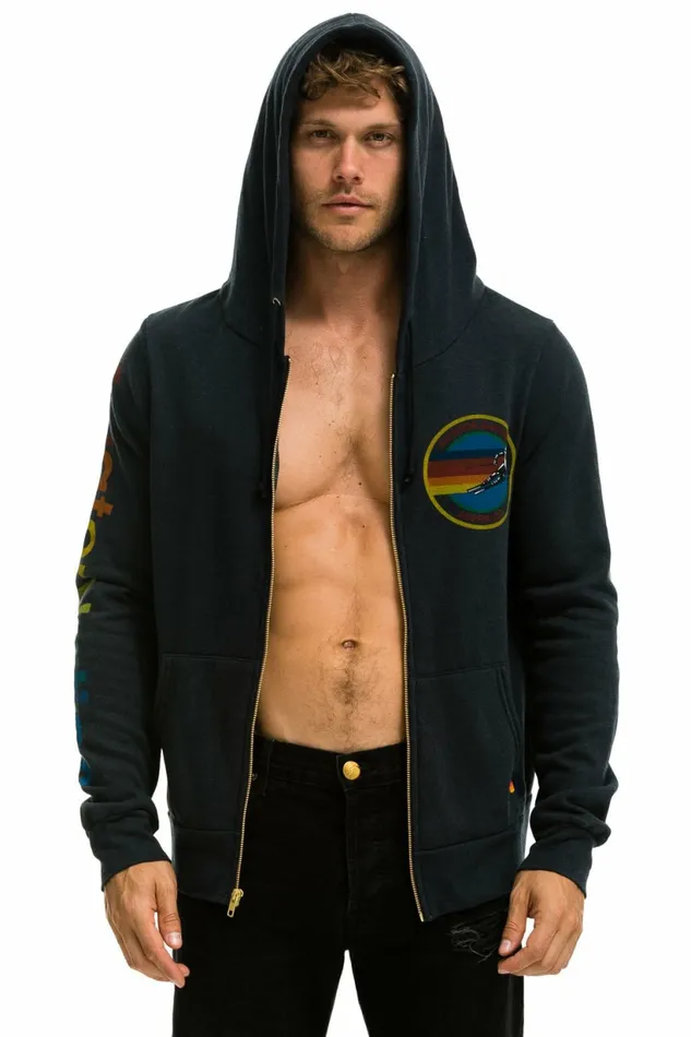 Women AVIATOR NATION ASPEN HOODIE 8211 CHARCOAL Aviator Nation Hoodies
