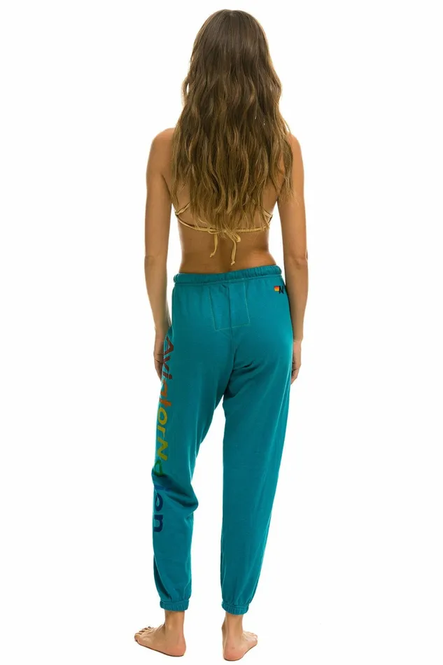 Women AVIATOR NATION LAGUNA BEACH SWEATPANTS 8211 TEAL Aviator Nation Sweatpants Women AVIATOR NATION LAGUNA BEACH SWEATPANTS 8211 TEAL Aviator Nation Sweatpants