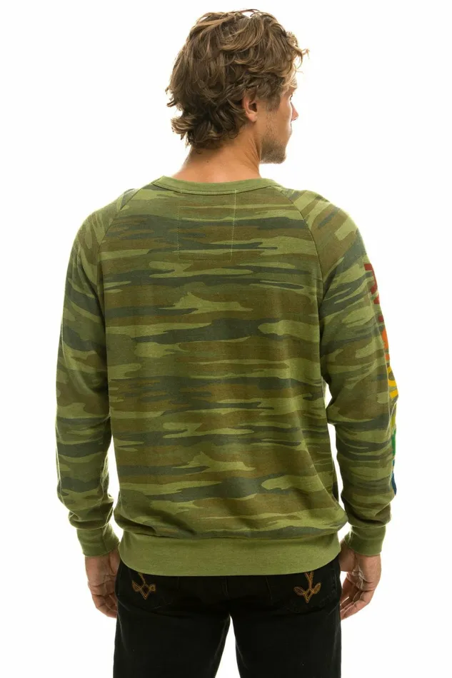 Women AVIATOR NATION MANHATTAN BEACH SWEATSHIRT 8211 CAMO Aviator Nation UnisexCrewSweatshirt Women AVIATOR NATION MANHATTAN BEACH SWEATSHIRT 8211 CAMO Aviator Nation UnisexCrewSweatshirt