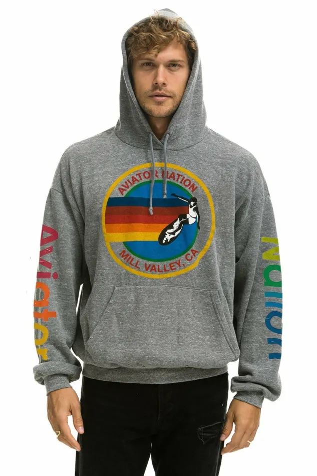 Women AVIATOR NATION MILL VALLEY RELAXED PULLOVER HOODIE 8211 HEATHER GREY Aviator Nation Hoodies Women AVIATOR NATION MILL VALLEY RELAXED PULLOVER HOODIE 8211 HEATHER GREY Aviator Nation Hoodies