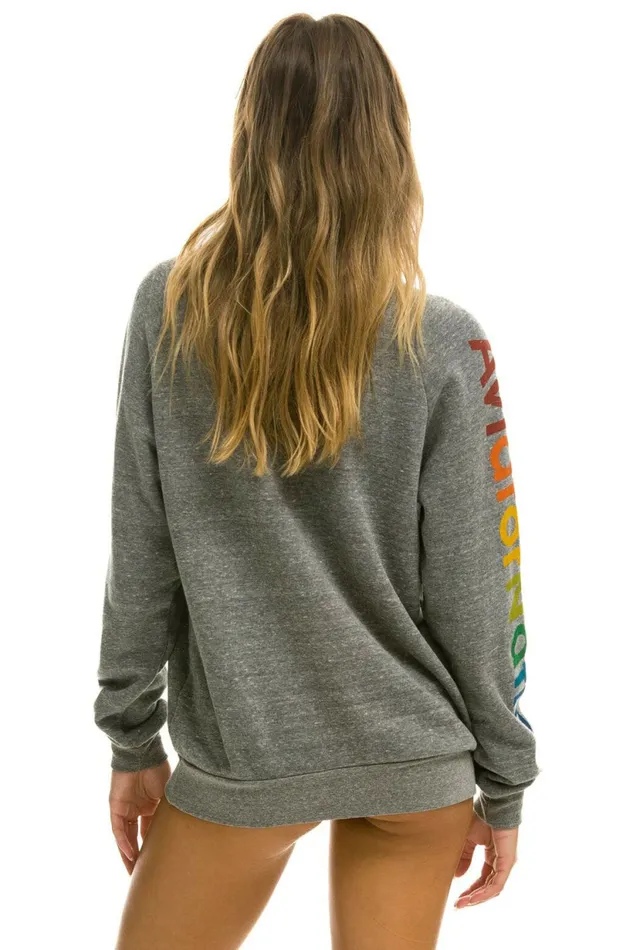 Women AVIATOR NATION NORTH SHORE SWEATSHIRT 8211 HEATHER GREY Aviator Nation UnisexCrewSweatshirt Women AVIATOR NATION NORTH SHORE SWEATSHIRT 8211 HEATHER GREY Aviator Nation UnisexCrewSweatshirt