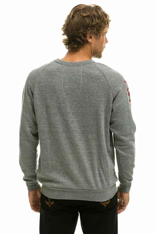 Women AVIATOR NATION NORTH SHORE SWEATSHIRT 8211 HEATHER GREY Aviator Nation UnisexCrewSweatshirt Women AVIATOR NATION NORTH SHORE SWEATSHIRT 8211 HEATHER GREY Aviator Nation UnisexCrewSweatshirt