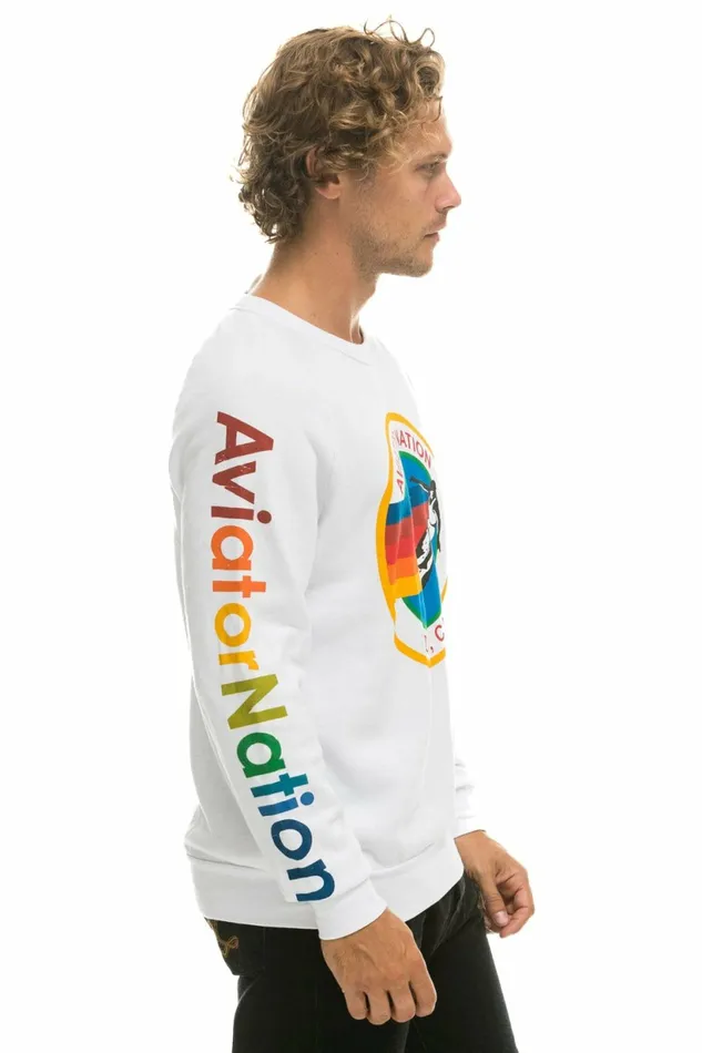 Women AVIATOR NATION SF 8211 CREW SWEATSHIRT WHT Aviator Nation UnisexCrewSweatshirt Women AVIATOR NATION SF 8211 CREW SWEATSHIRT WHT Aviator Nation UnisexCrewSweatshirt