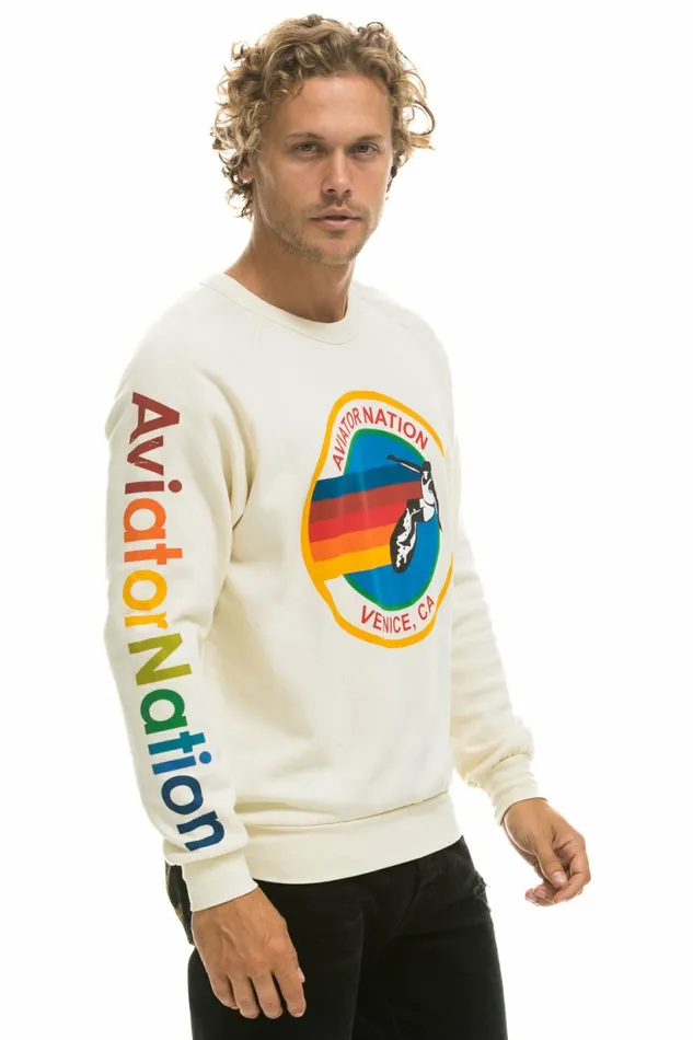 Women AVIATOR NATION SWEATSHIRT 8211 VINTAGE WHITE Aviator Nation UnisexCrewSweatshirt Women AVIATOR NATION SWEATSHIRT 8211 VINTAGE WHITE Aviator Nation UnisexCrewSweatshirt