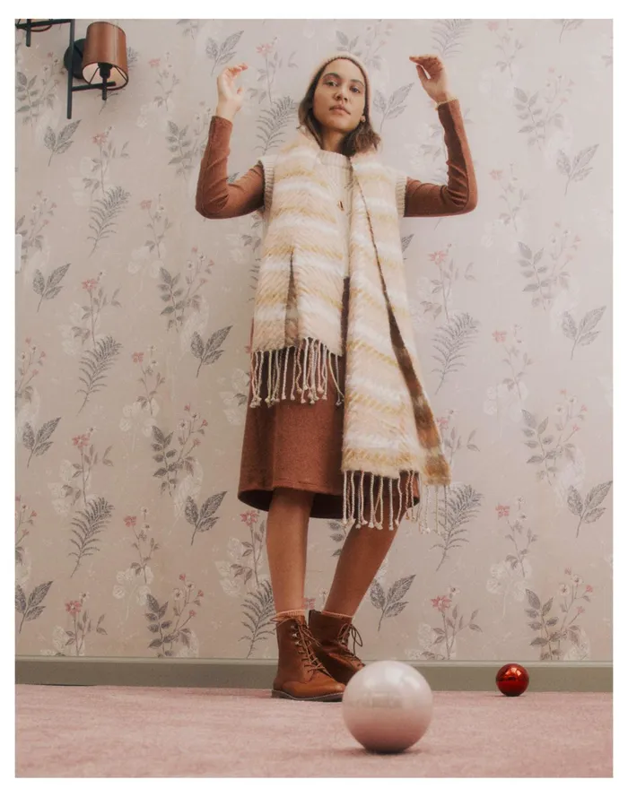 Women Barwell Plaid Oversized Scarf Ashen Silver Madewell Scarves and Capes Women Barwell Plaid Oversized Scarf Ashen Silver Madewell Scarves and Capes