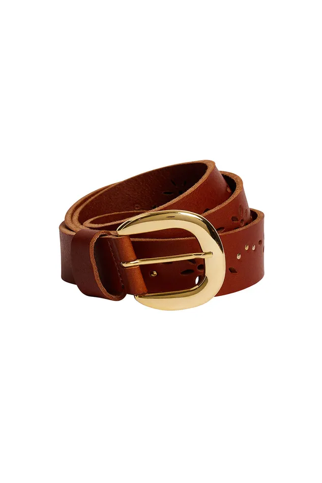 Women Belt Neva Ecureuil Ceinture Cuir Marron Des Petits Hauts Belts