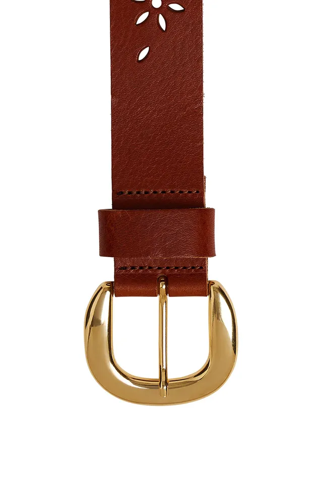 Women Belt Neva Ecureuil Ceinture Cuir Marron Des Petits Hauts Belts