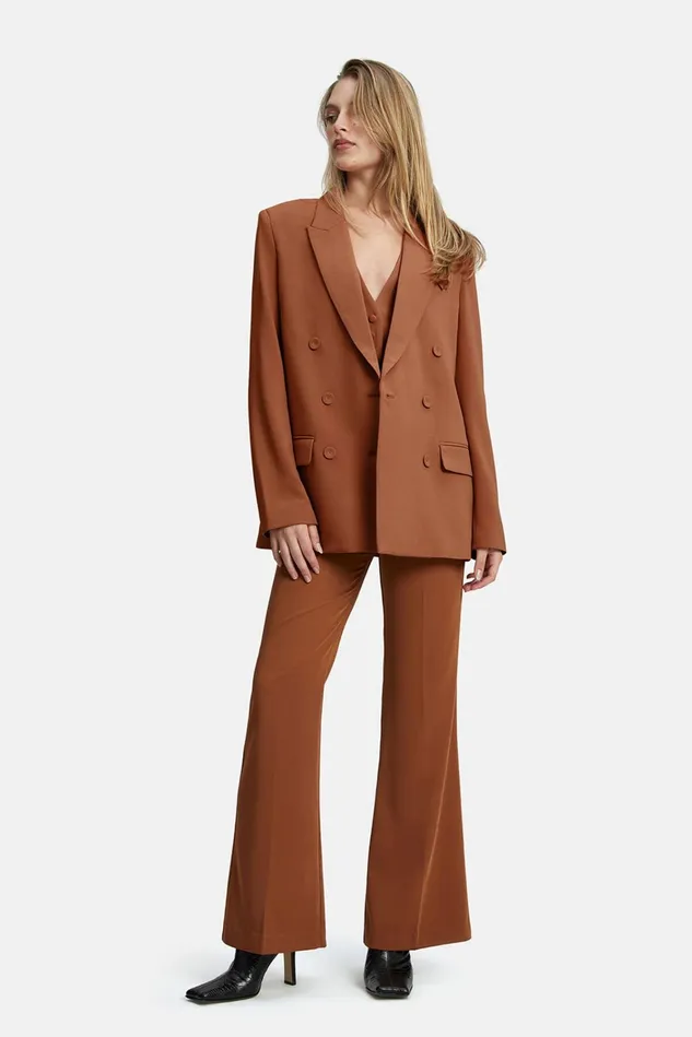 Women Blazers Bardot Sloane Classic Blazer In Chestnut Chestnut