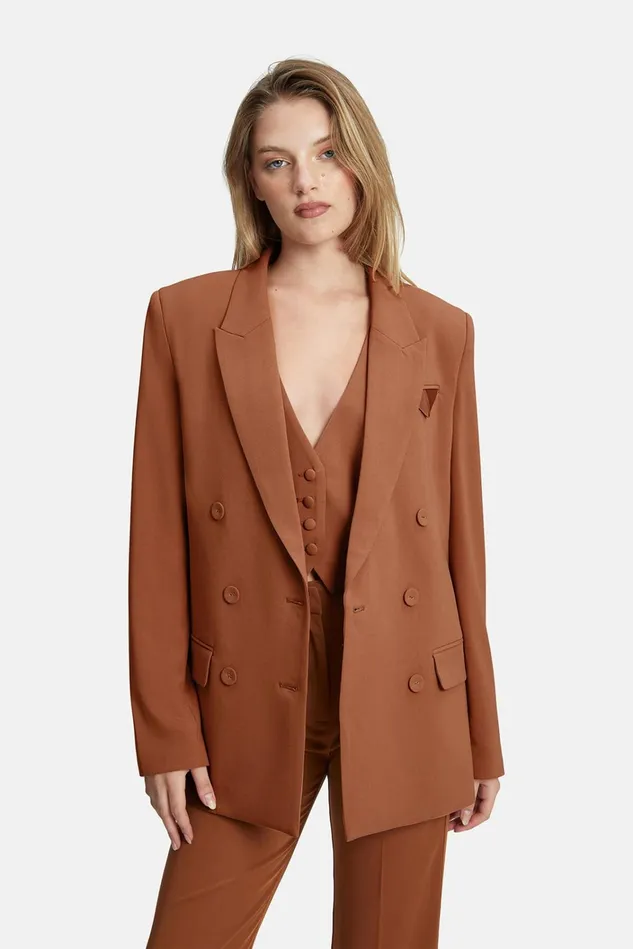 Women Blazers Bardot Sloane Classic Blazer In Chestnut Chestnut Women Blazers Bardot Sloane Classic Blazer In Chestnut Chestnut